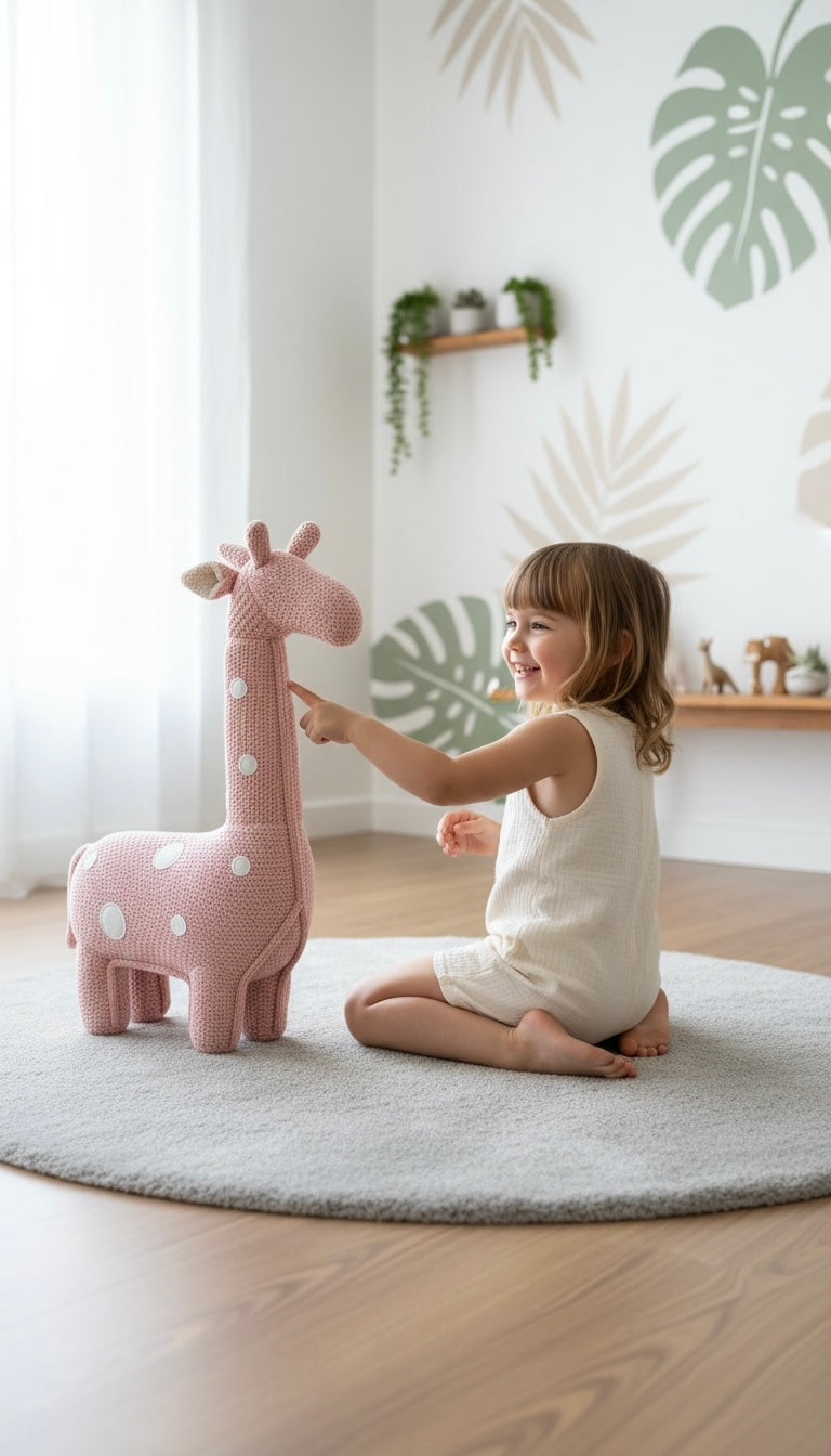 Pink Dotted Giraffe