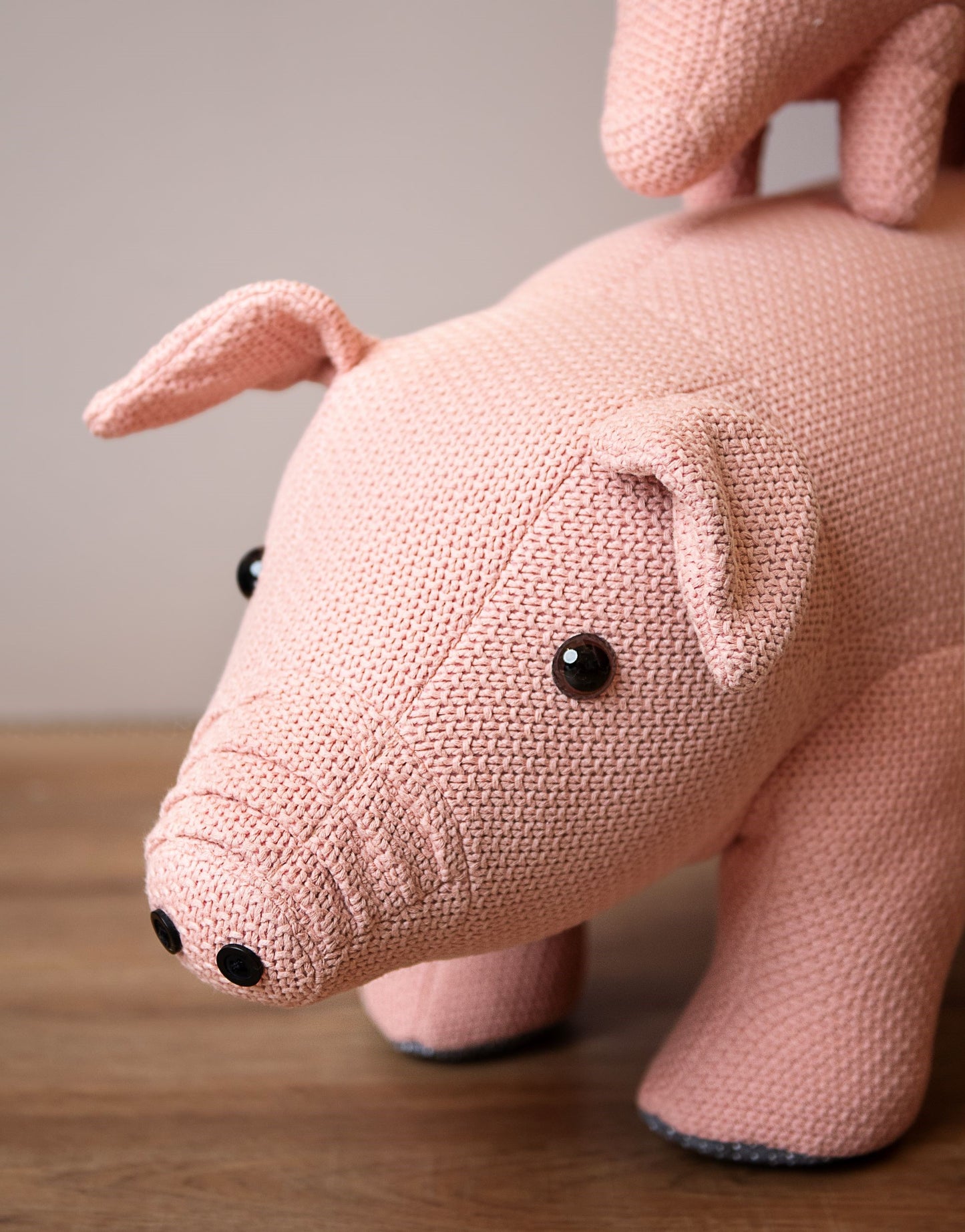 Mama & Baby Pig Crochet Set - Handcrafted Piggy Duo