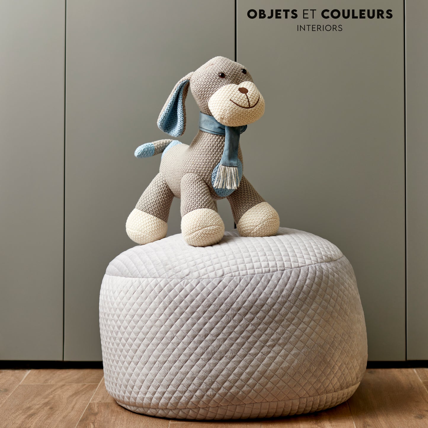 Light Grey Pouf
