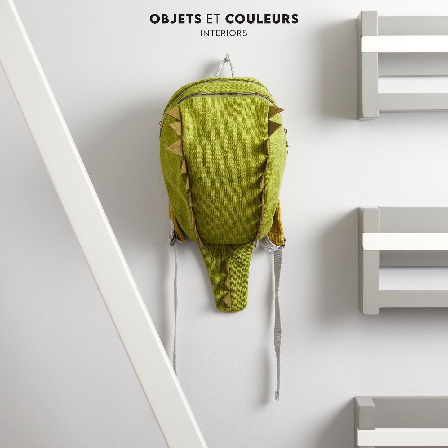 Crocodile Dual Zippers Backpack