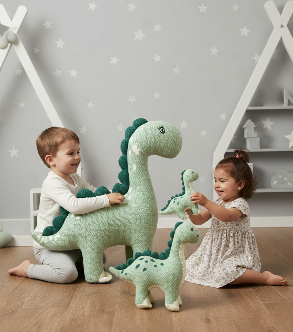 DinoCuddle Clan: Unique Crochet Collection