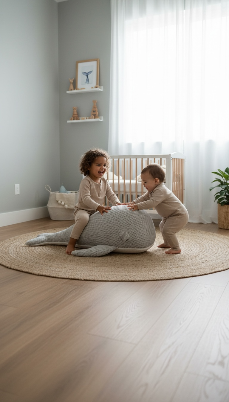 Light Grey Pouf