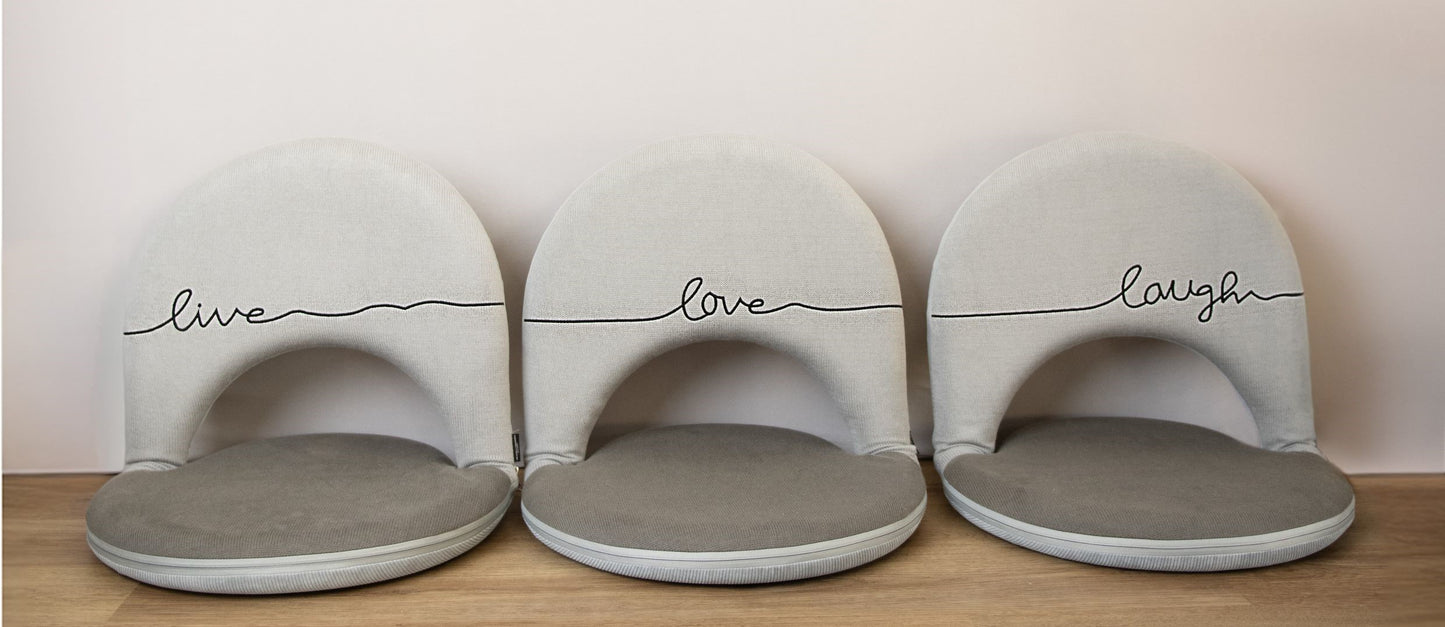 Grey DualTone - FlexiFold Comfort: Unique practical chairs