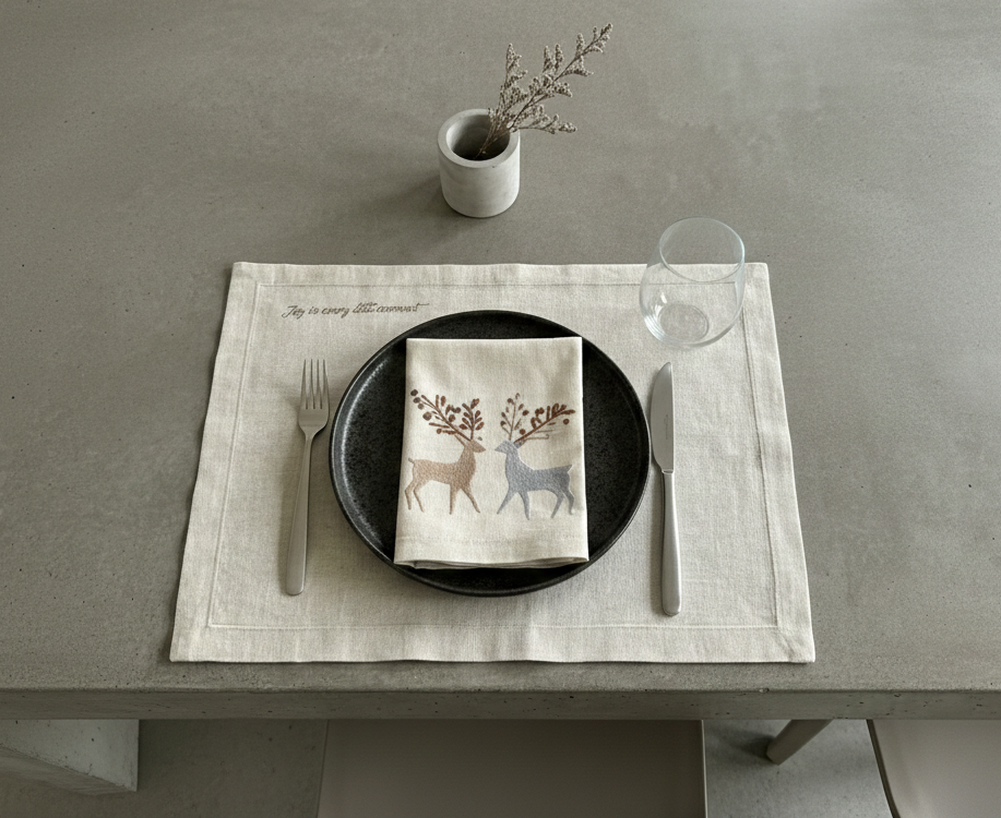 Minimal Deer Table Set