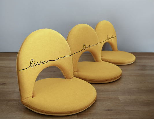 Mustard FlexiFold Comfort: Unique practical chairs
