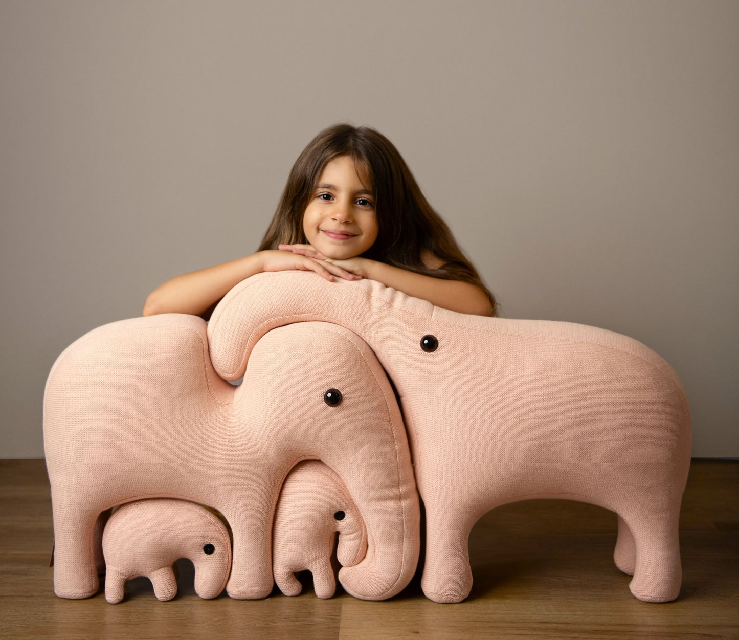 Hand knitted Safari: Pink Elephant Edition
