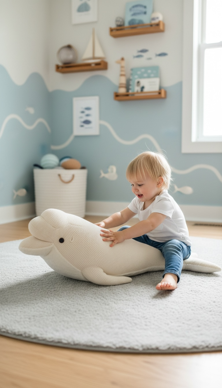White Beluga Pouf