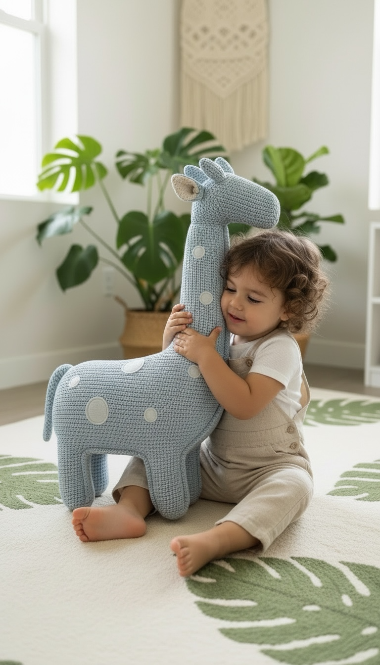 Blue Dotted Giraffe