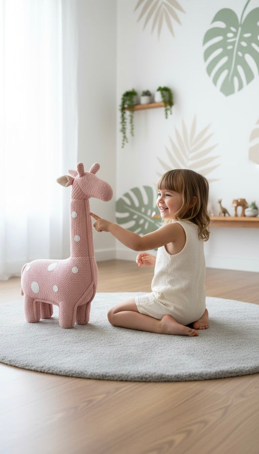 Pink Dotted Giraffe