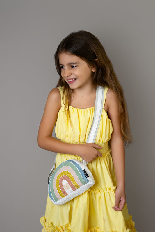 One-Of-A-Kind Rainbow Cross Bag