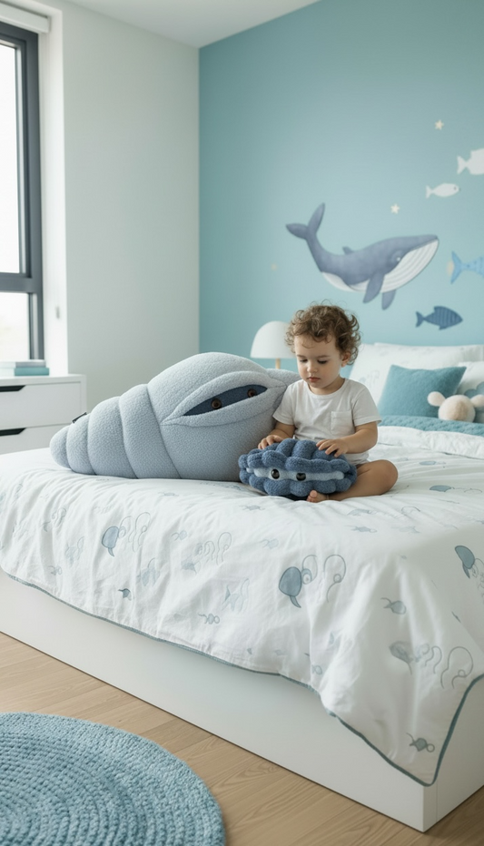 Blue Sea Shell and Sea Mussel SET