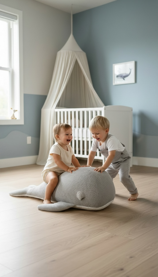 Light Grey Pouf