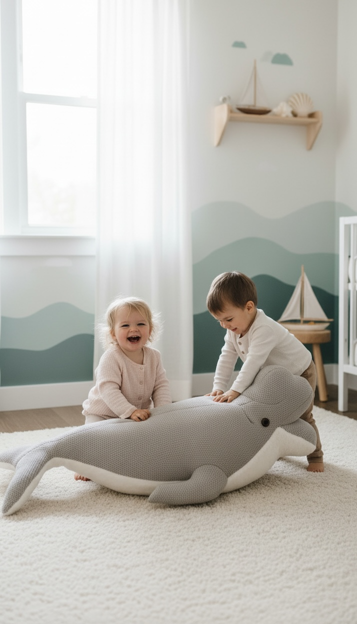 Grey Beluga Pouf