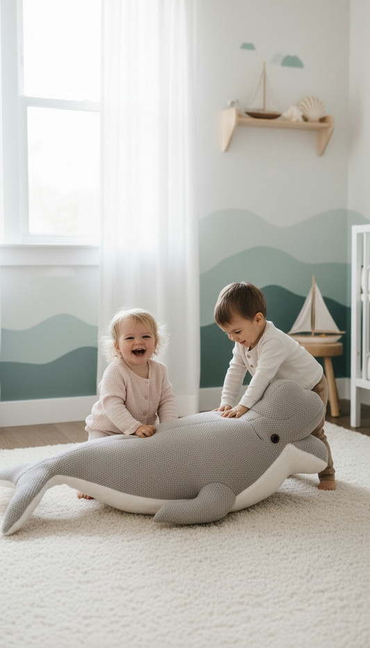 Grey Beluga Pouf