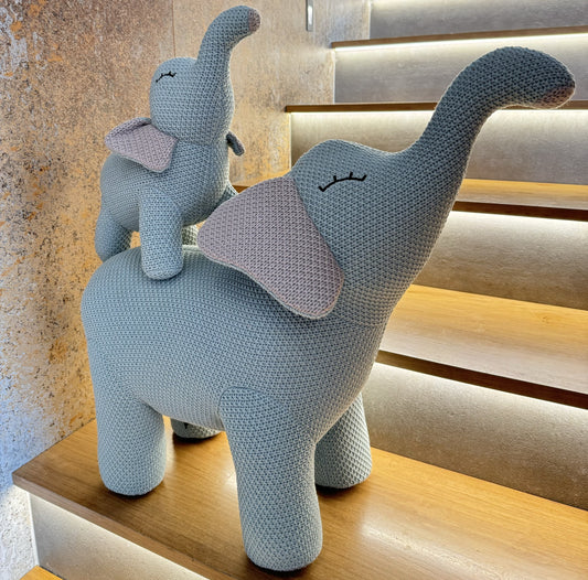 Mini & Mighty Elephants - Greenish - Blue