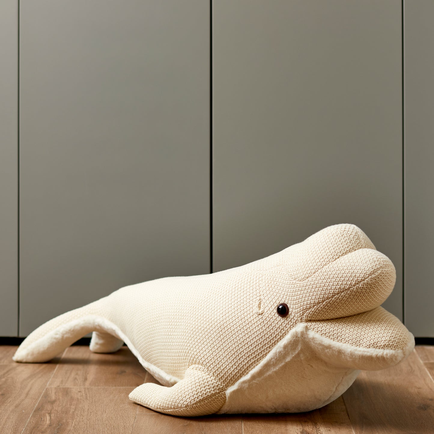 White Beluga Pouf