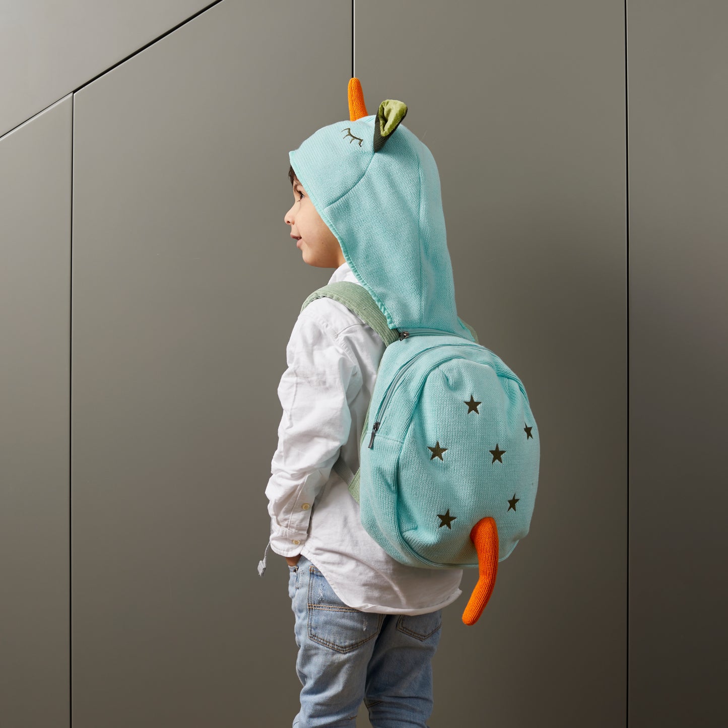 Aqua Unicorn Backpack With Detachable Hood