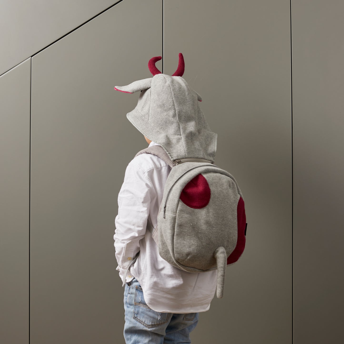 Goat Backpack With Detachable Hood