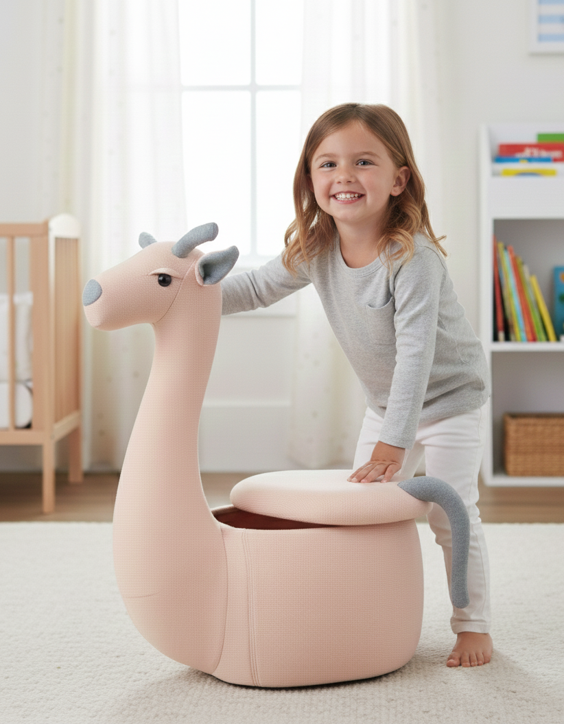 The Multifunctional Pink Moving Giraffe!